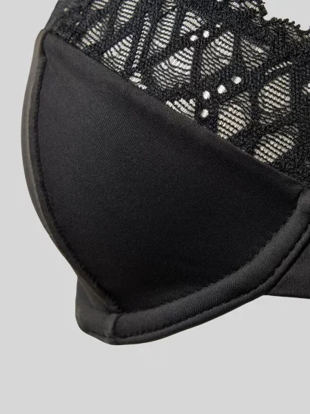 Biustonosz z koronką Calvin Klein Underwear czarny