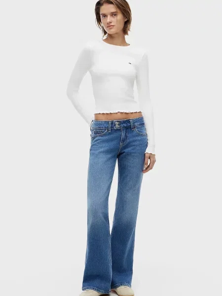 Лонгслив Tommy Jeans белый