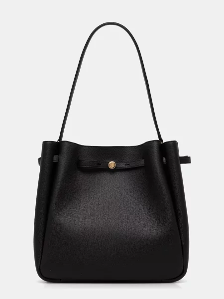 Geantă shopper Tory Burch din piele negru