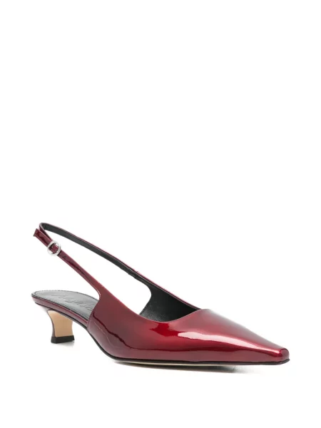 Pantofi cu toc Aeyde slingback roșu