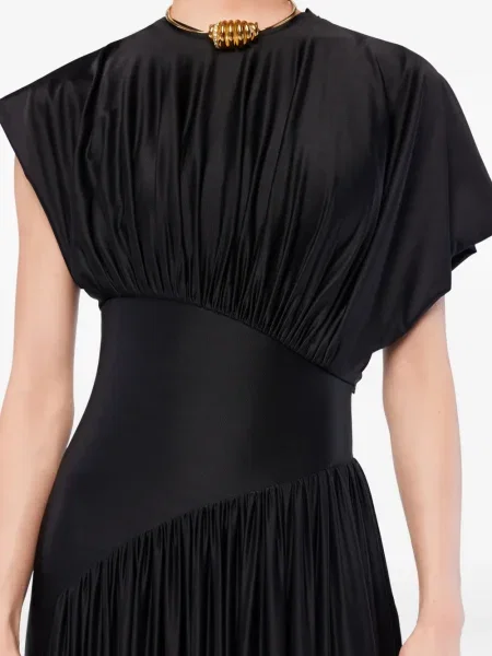 Rochie Rabanne din satin de costum negru