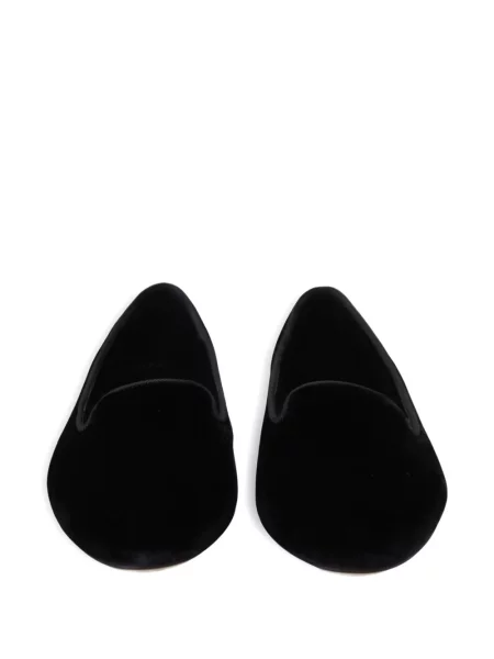Pantofi loafer Dolce & Gabbana de catifea negru