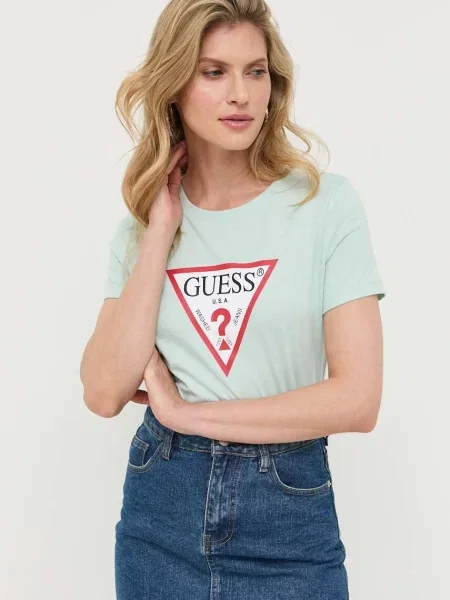 Тениска Guess зелено