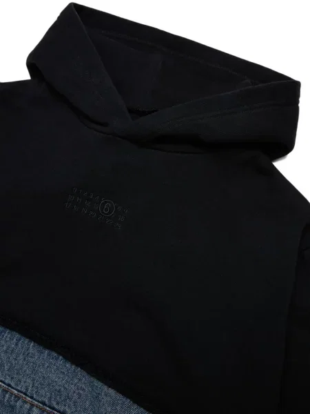 Bluza z kapturem dziecięca Mm6 Maison Margiela czarna