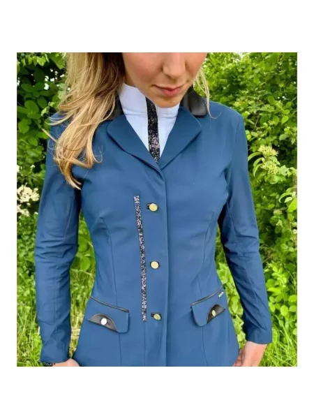 Kurtka jeździecka Ju & Pa Beezie Compatible Zip in 2 niebieska