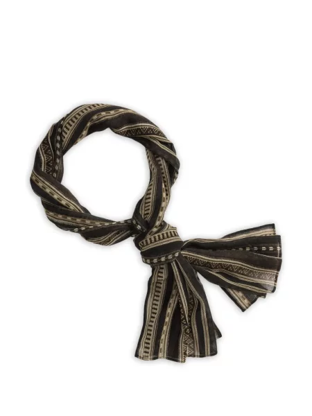 Fular Ralph Lauren Rrl cu dungi negru