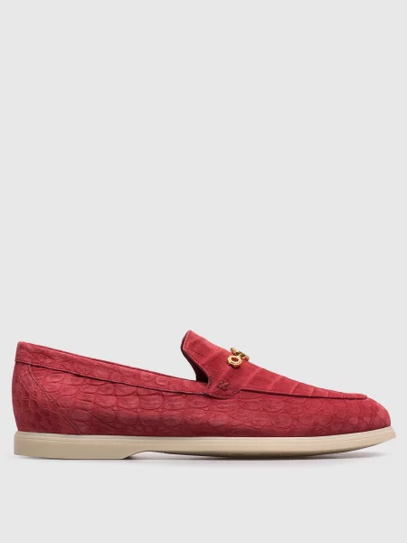 Кожаные лоферы Stefano Ricci красные