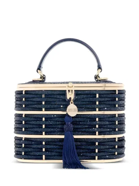 Geantă shopper Judith Leiber albastru