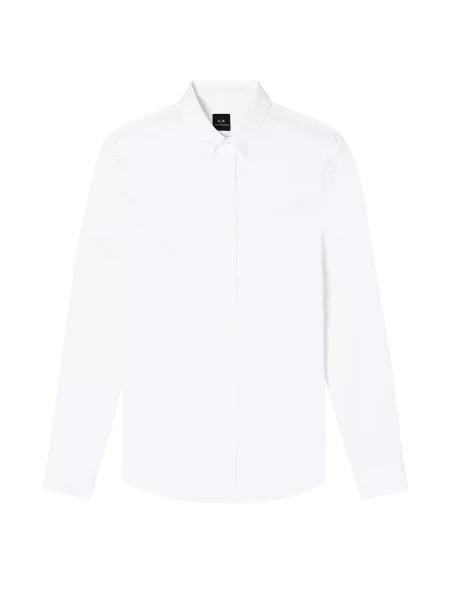 ARMANI EXCHANGE Cămașă Camicia' alb