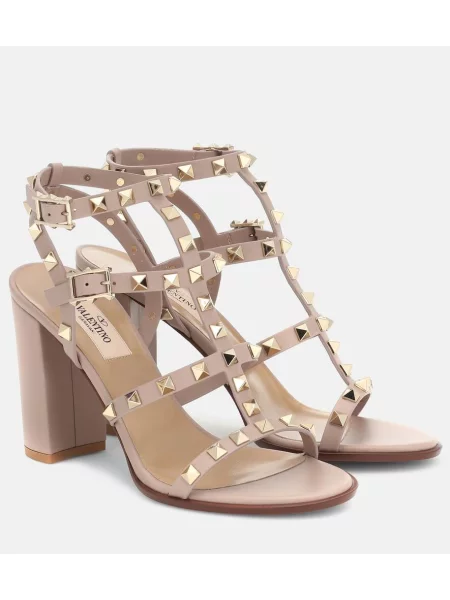 Sandale Valentino Garavani din piele bej