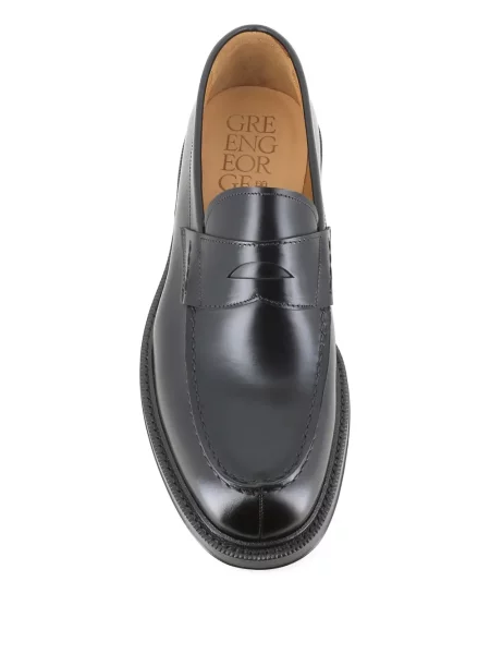 Pantofi loafer Green George din piele verde