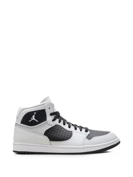 Sneakerși Jordan cu șireturi din dantelă gri