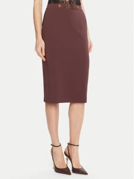 Elisabetta Franchi Ravno krilo Bordo rdeča