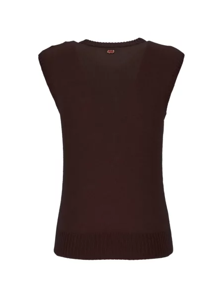 Top Agnona tricotate maro