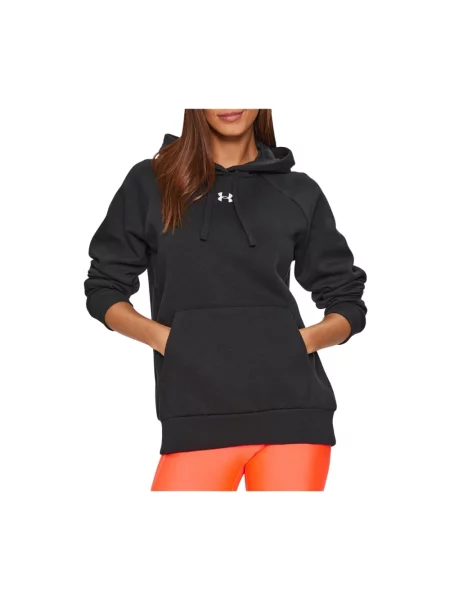 Bluza Under Armour Rival Fleece Hoodie black/white czarna