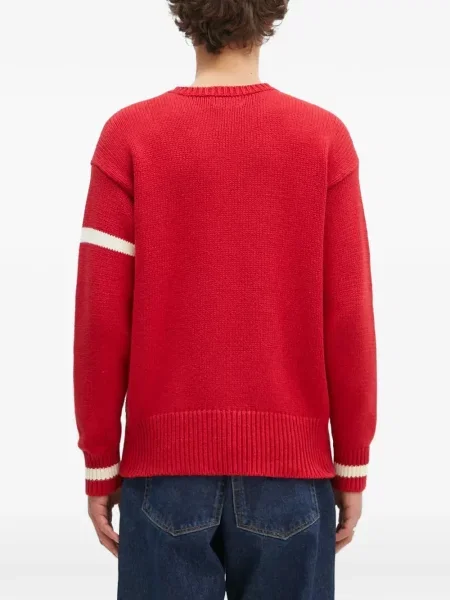 Tricou polo Polo Ralph Lauren cu autograf cu decolteu în V roșu