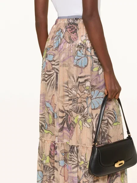 Sem Per Lei Spódnica Z Siateczki Z Cekinami rosa czarna