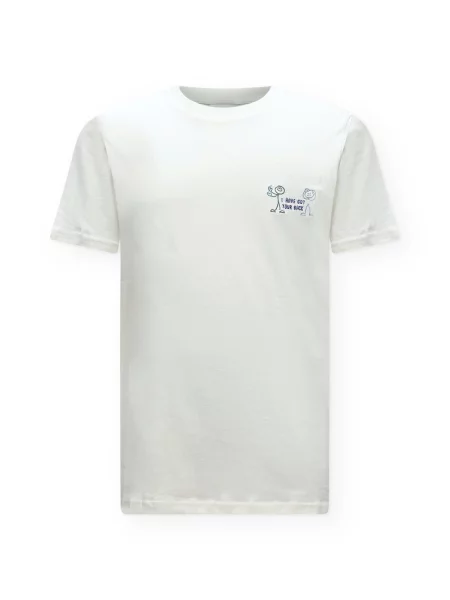 Lindbergh Tricou albastru porumbel / albastru închis / verde smarald alb