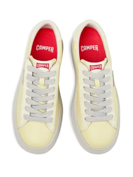 Bőr sneaker Camper sárga