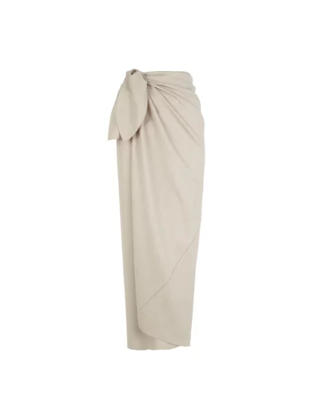 Spódnica Cortana z kaszmiru beżowa