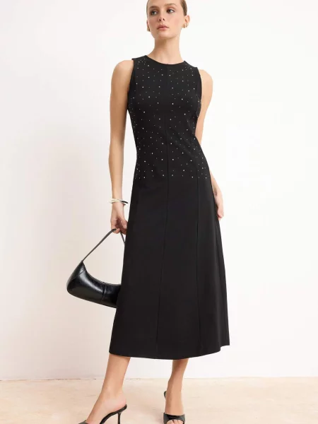 Trendyol Rochie de seară / argintiu negru