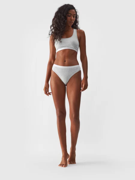 Chiloți tanga 4f gri