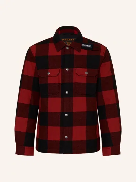 Woolrich Svrchní Košile červená černá