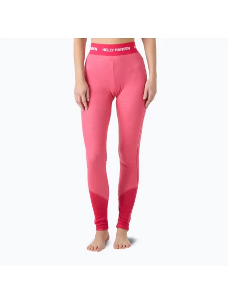 Pantaloni termoactivi pentru femei Helly Hansen Lifa Merino Midweight hot pink roz