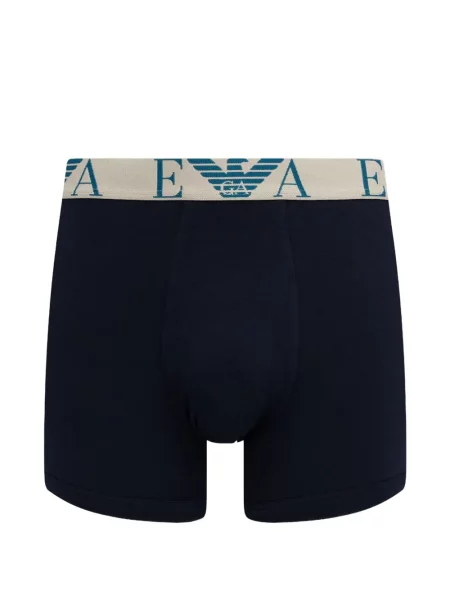 Boxeri Emporio Armani cu autograf albastru