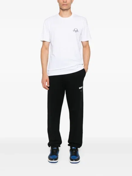 Tricou Moschino cu broderie alb