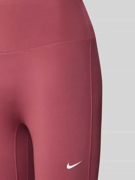 Legginsy o kroju slim fit z nadruk z logo i wysokim pasem model One' Nike