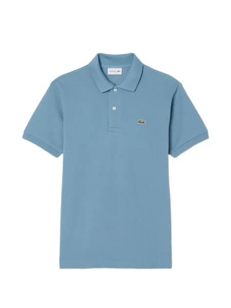 Tricou polo Lacoste clasic cu autograf albastru