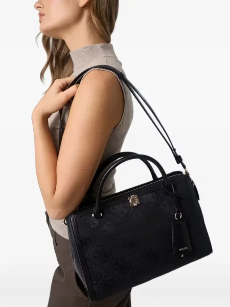 Geantă shopper Guess negru