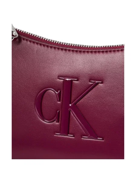 Calvin Klein Torbica Bold Ck Mini Bag Tamnocrvena crvena