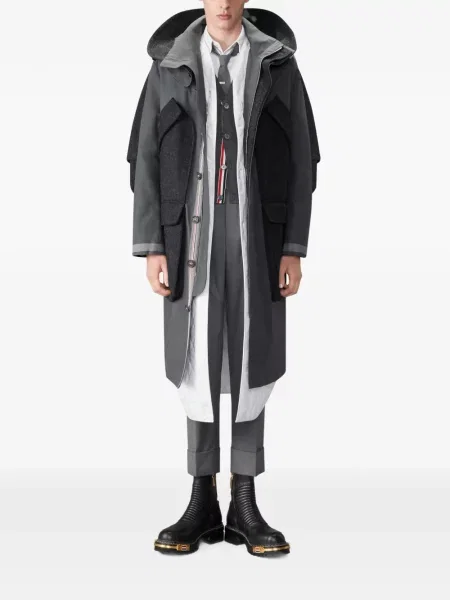 Cardigan Thom Browne din cașmir gri