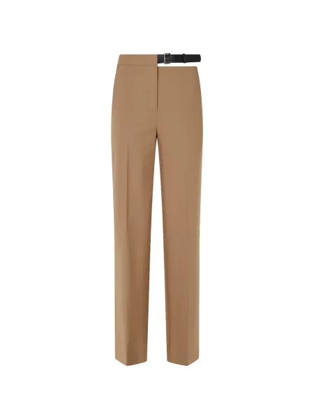 Cu centură pantaloni Semicouture maro