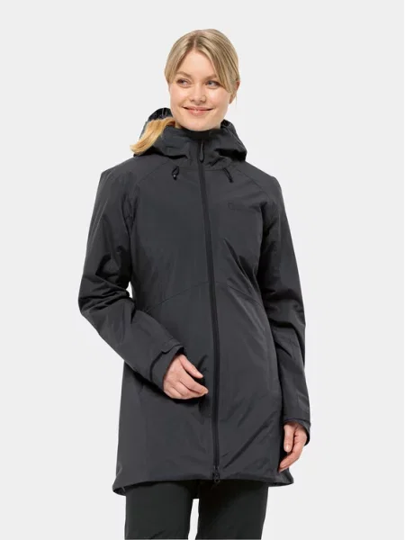 Jack Wolfskin Μπουφάν χειμωνιάτικο Heidelstein Ins Jkt μαύρο
