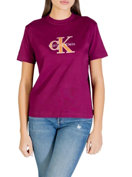 Tricou Calvin Klein scurt violet