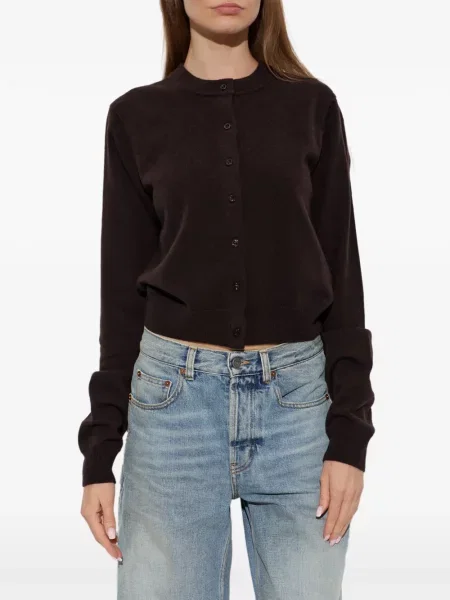Cardigan Gestuz de lână maro