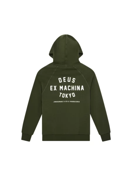 Bluza z kapturem Deus Ex Machina z kapturem zielona
