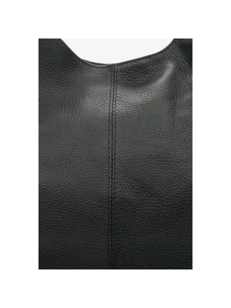 Сумка-шопер шкіряна Estro чорна