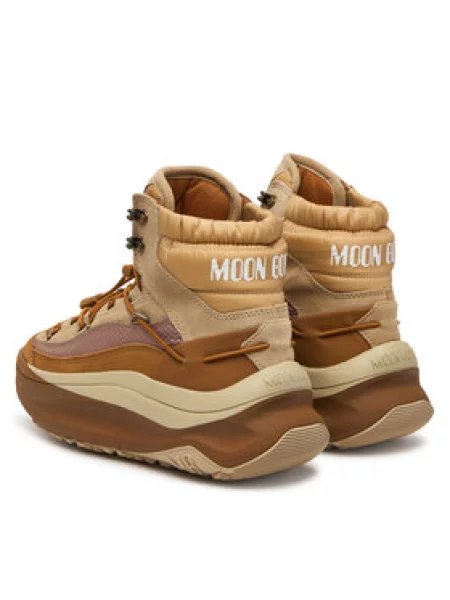 Snehule Moon Boot Moon Xlace Mid S hnedá