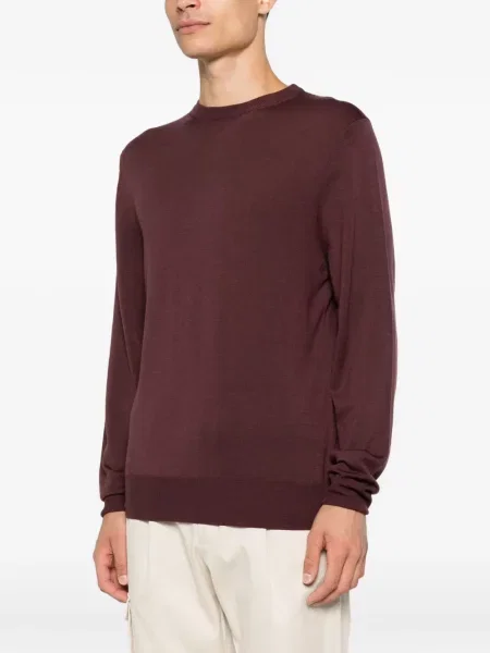 Lung pulover Canali de lână violet