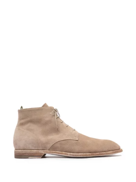 Botine Officine Creative cu șireturi din piele de căprioară
