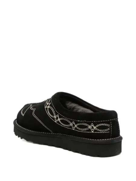 Papuci de casă Ugg din piele de căprioară negru