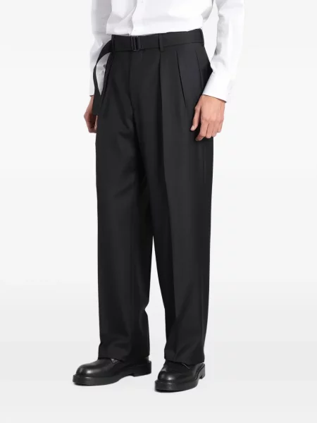 Cu centură pantaloni Tagliatore negru