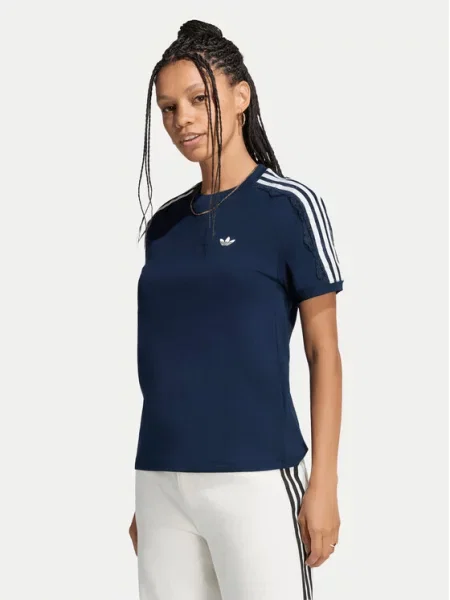 Adidas Póló Lace 3 Stripes Sötétkék