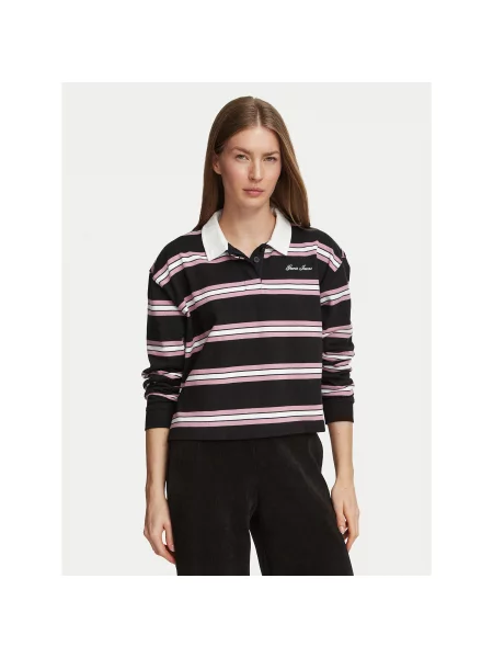Polo majica Guess Jeans crna