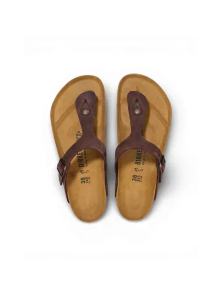 Klapki Birkenstock brązowe