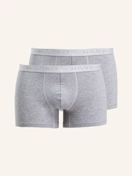 Hanro Bokserki Cotton Essentials 2 Szt. grau szare